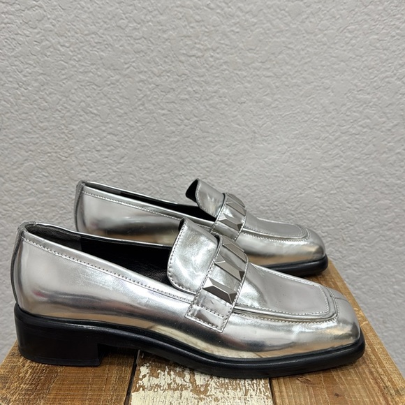 Rag & Bone Maxwell Metallic Studded Loafers Size 40 / 10 - Picture 3 of 9